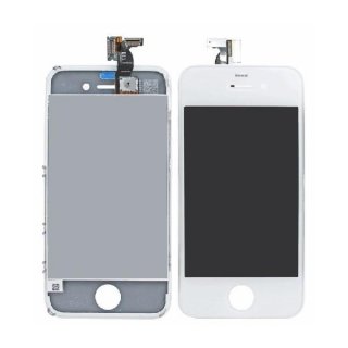 Iphone 4S LCD Display mit Touchscreen / Digitizer Frontscheibe Weiss A++Version + 8in1 ffner Kit