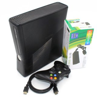 Xbox 360 - Konsole Slim 320 GB, schwarz-matt gebraucht