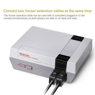 2 x 3 Meter Controller Verlngerungskabel fr NES & SNES Classic Mini & Wii und Wii Mini