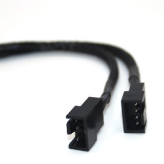 PC-Lfter Y-Kabel [1x PC-Lfter Stecker 3pol. - 1x PC-Lfter Buchse 4pol.] 15.00 cm Schwarz Akasa