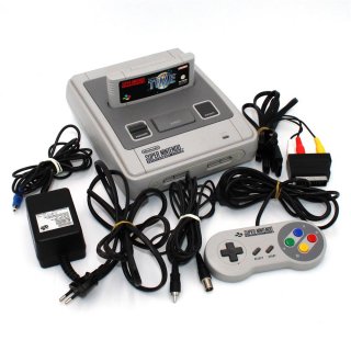 Original SNES Super Nintendo Konsole Gert 1 Controller & Spiel ILUSION OF TIME