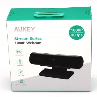 AUKEY FHD Webcam, 1080p Live Streaming Kamera, Desktop oder Laptop USB Webcam fr Widescreen Video Anrufe und Aufnahmen