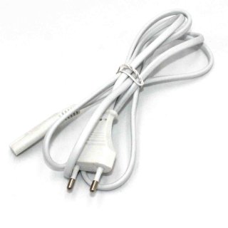 2 x Stromkabel weiss  fr Playstation PS1 PS2 PS3 PS4 Apple TV Xbox DVD-Player Netzkabel AC