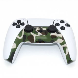 Controller Frame Griff Gehäuse Rahmen Shell Cover Case für Sony PS5 Gamepad Camouflage Grün