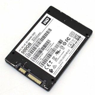 WD Blue? 500GB Interne SATA SSD 6.35cm (2.5 Zoll) SATA 6 Gb/s Bulk WDS500G2B0A