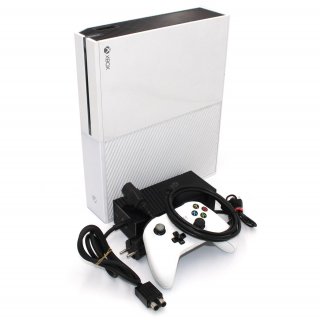Xbox One 500 GB Konsole (weiss) + Controller - gebraucht 