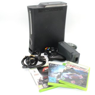 Xbox 360 - Konsole Elite mit 120 GB Festplatte & HDMI-Anschluss + 3 Spiele gebraucht