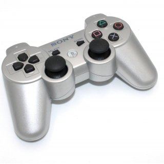Original Sony Playstation 3 PS3 Dualshock 3 Wireless Controller CECHZC2E Silber