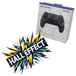 Sony Playstation 5 DualSense Wireless-Controller Grey-Camouflage + Halleffect Halleffekt Sticks *Neu