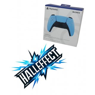 Sony Playstation 5 DualSense Wireless-Controller Starlight-Blue + Halleffect Halleffekt Sticks *Neu