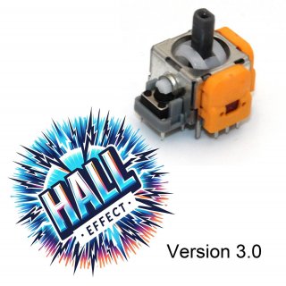 PS5 Analog Halleffect Halleffekt Controller 3D Steuer Modul Thumbstick Stickdrift Potentiometer Orange V3 L -4C