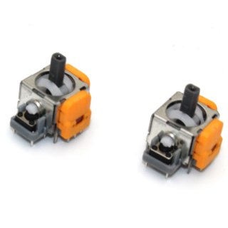 2 x PS5 Analog Halleffect Halleffekt Controller 3D Steuer Modul Thumbstick Stickdrift Potentiometer Orange V3 L -4C