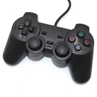 Sony PS2 DualShock 2 Controller schwarz (Playstation 2) Zubehr Third Party gebraucht
