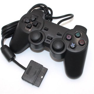 Sony PS2 DualShock 2 Controller schwarz (Playstation 2) Zubehr Third Party gebraucht