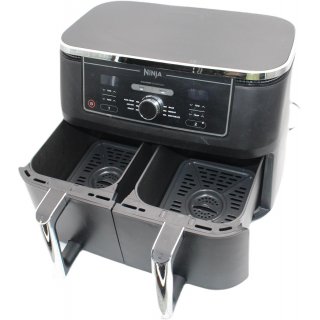 Ninja Foodi MAX Luftfritteuse 2 Tiroirs 9,5L 6 in 1 Kche XXL Multifunktional Po leichte Beschdigung am rechten Griff