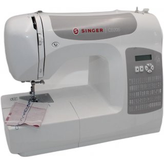 Singer C5205 Nhmaschine, wei/grau - Gebraucht guter...