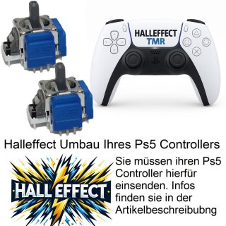 TMR Playstation 5 Stick Drift FIX Reparatur Umbau Halleffect Halleffekt Sticks Blau PS5