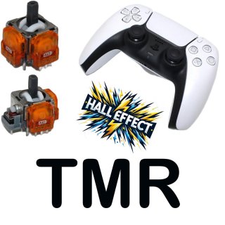 DualSense Wireless-Controller weiss Sony + Hall Effekt TMR Orange Analog Sticks [PlayStation 5 ] PS5 PS 5 PS-5  gebraucht