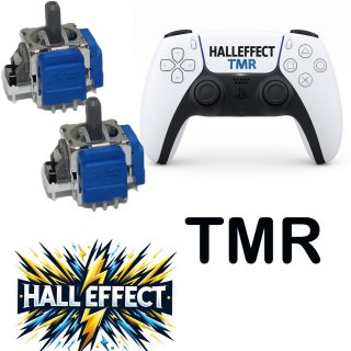 DualSense Wireless-Controller weiss Sony + Hall Effekt TMR Blau Analog Sticks [PlayStation 5 ] PS5 PS 5 PS-5  gebraucht
