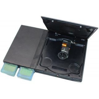 PlayStation 2 PS2 Slim Konsole + 2 x Controller + Netzteil + RGB kabel + 2 x 8 MB Memory Cards JVA Edition