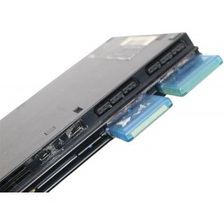 PlayStation 2 PS2 Slim Konsole + 2 x Controller + Netzteil + RGB kabel + 2 x 8 MB Memory Cards JVA Edition