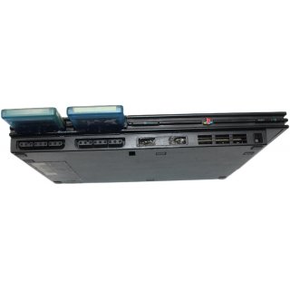 PlayStation 2 PS2 Slim Konsole + 2 x Controller + Netzteil + RGB kabel + 2 x 8 MB Memory Cards JVA Edition
