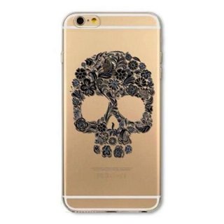 iPhone 6 6S Schutzhülle Totenkopf Handyhülle Hülle Tasche Cover Case Silikon