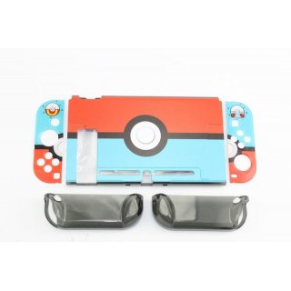 Cartoon Case Modding Für Nintendo Switch Red Blue Button A026 Gehäuse