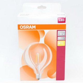 OSRAM LED RETROFIT CLASSIC GLOBE 40, Filam., E27, 2700K, 4,5W, 470lm, 300°, klar