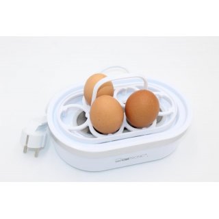 Clatronic 400 Watt Eierkocher Kocher für 6 Eier+Eipicker+Meßbecher EK 3497 weiß