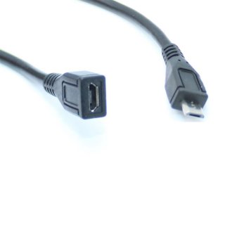 Renkforce USB 2.0 Verlängerungskabel [1x USB 2.0 Stecker Micro-B - 1x USB 2.0 