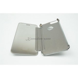 Iphone 7 Plus / 5.5 LED View Flip Case Tasche Silber Cover Schutzhülle