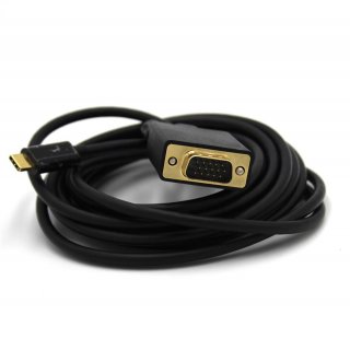 Renkforce USB / VGA Anschlusskabel 3.00 m Schwarz [1x USB-C? Stecker - 1x