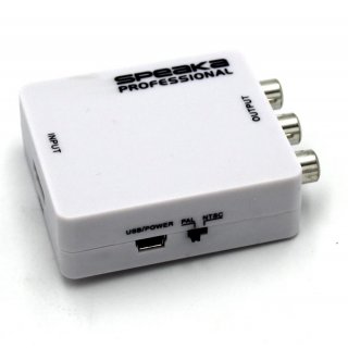 SpeaKa Professional AV Konverter SP-HDMI2AV [HDMI - Composite Cinch]