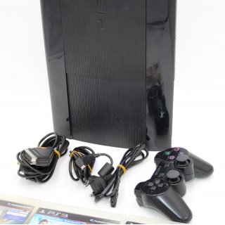 Sony PlayStation 3 super slim 320 GB schwarz CECH-4004A gebraucht