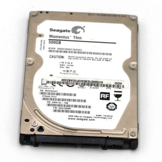 Seagate Momentus Thin ST500LT012 Interne Festplatte 500GB (6,5 cm (2,5 Zoll), 5400rpm, 16MB Cache, SATA II)