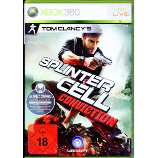 Tom Clancys Splinter Cell: Conviction (uncut) - Microsoft Xbox 360 gebraucht - USK-18